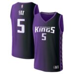 Men's Sacramento Kings De'Aaron Fox  Purple 2023/24 Fast Break Replica Jersey - Statement Edition
