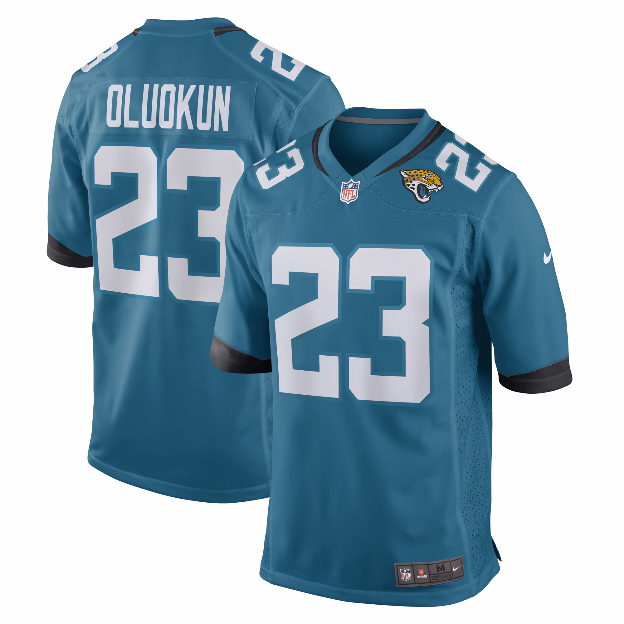 Foyesade Oluokun #23 Jacksonville Jaguars Game Player Jersey - Teal