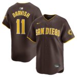 Men's San Diego Padres #11 Yu Darvish  Red Away Limited Player Jersey