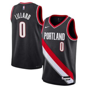 Damian Lillard Portland Trail Blazers Youth Swingman Jersey - Icon Edition - Black