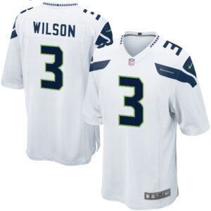 Russell Wilson Seattle Seahawks  Game Jersey - White