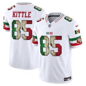 George Kittle # 85 San Francisco 49ers Mexico Vapor Limited Jersey V4 - All Stitched