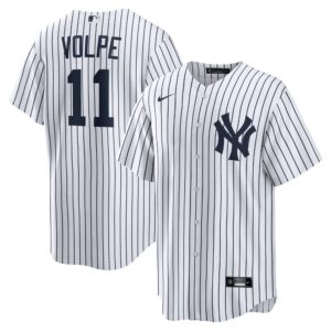 New York Yankees Anthony Volpe #11 White Home Replica Player Jersey