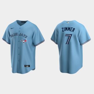 Men's Toronto Blue Jays #7 Bradley Zimmer Powder Blue Alternate Jersey