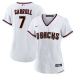 Women's Arizona Diamondbacks Corbin Carroll #7 White Home Replica Player Jersey