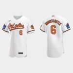 Men's Baltimore Orioles #6 Ryan Mountcastle 2022 Little League Classic Flex Base Jersey - White