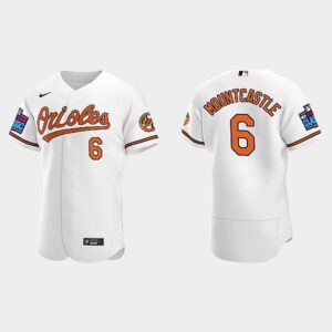 Men's Baltimore Orioles #6 Ryan Mountcastle 2022 Little League Classic Flex Base Jersey - White