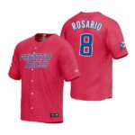 Puerto Rico Baseball Eddie Rosario Red 2023 World Baseball Classic Jersey