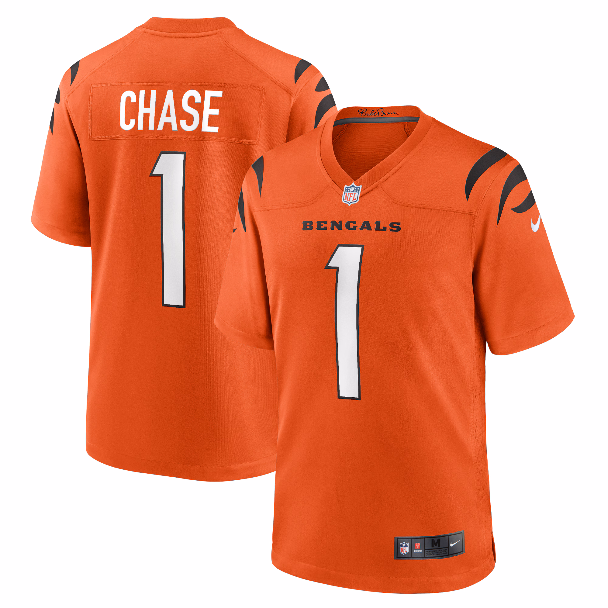 Ja'Marr Chase Cincinnati Bengals Alternate Game Jersey - Orange