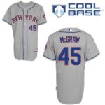 New York Mets #45 Tug McGraw Grey Road Cool Base Stitched Jersey