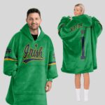 Adult 1 Notre Dame Football Unisex Blanket Hoodie