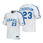 Israel Baseball Joc Pederson White 2023 World Baseball Classic Jersey