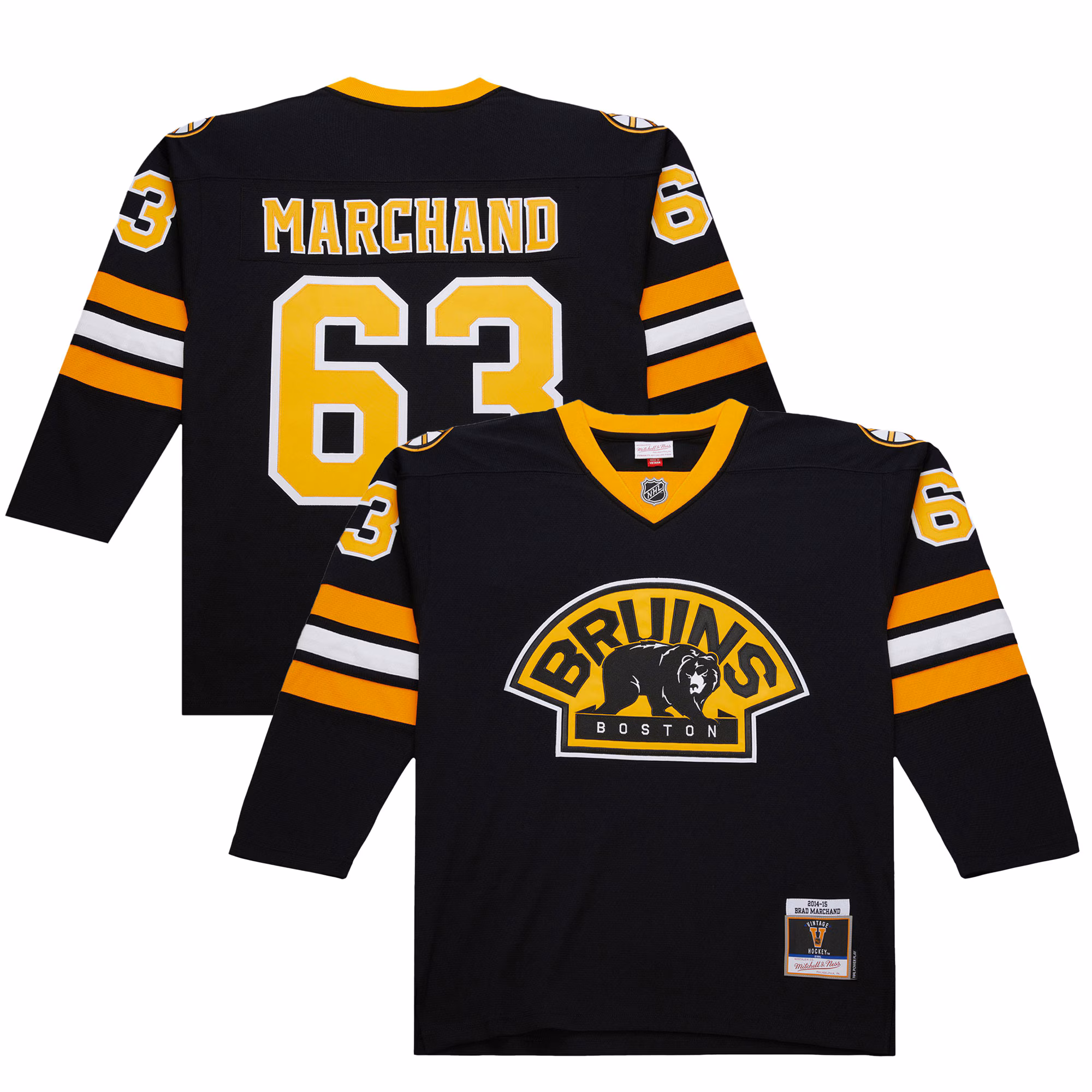 Boston Bruins Brad Marchand #63 Black 2014-15 Power Play Jersey