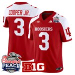 Omar Cooper Jr. #3 Ndiana Hoosiers IH 2026 Peach Bowl Vapor Limited Jersey - All Stitched