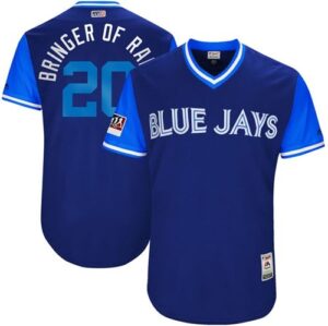 Toronto Blue Jays #20 Josh Donaldson Light Blue "Bringer of Rain" Players Weekend Stitched Jersey