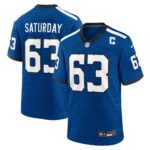 Jeff Saturday Indianapolis Colts  Indiana Nights Alternate Game Jersey - Royal