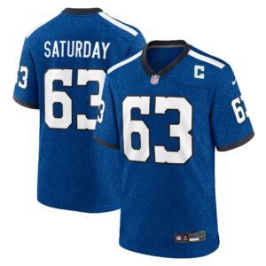 Jeff Saturday Indianapolis Colts  Indiana Nights Alternate Game Jersey - Royal