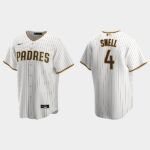 Men's San Diego Padres #4 Blake Snell White Brown Home Jersey