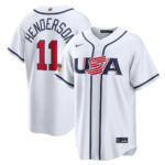 Gunnar Henderson #11 USA Baseball 2026 World Baseball Classic Home Stadium Jersey - White