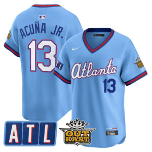 Ronald Acuna Jr. #13 Atlanta Braves 2026 City Connect x Outkast Vapor Premier Limited Jersey - All Stitched