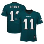 A.J. Brown Philadelphia Eagles #11 Youth Replica Player Jersey - Midnight Green