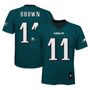 A.J. Brown Philadelphia Eagles #11 Youth Replica Player Jersey - Midnight Green