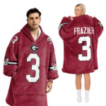 Adult 3 Georgia Football Unisex Blanket Hoodie