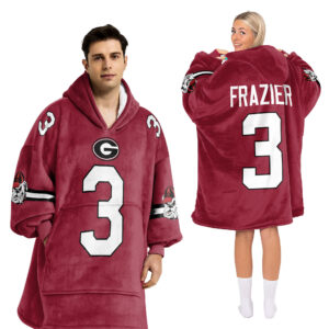 Adult 3 Georgia Football Unisex Blanket Hoodie