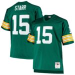 Bart Starr Green Bay Packers  Big & Tall 1968 Retired Player Replica Jersey - Green
