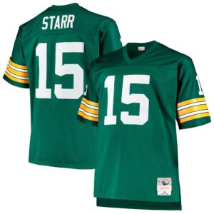 Bart Starr Green Bay Packers  Big & Tall 1968 Retired Player Replica Jersey - Green