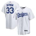 Men's Los Angeles Dodgers James Outman  White Replica Player Jersey