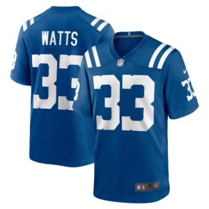Armani Watts Indianapolis Colts  Player Game Jersey - Royal