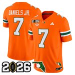 CJ Daniels #7 Miami Hurricanes MIA 2026 CFP Final & Florida Patch Vapor Limited Jersey - All Stitched
