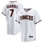 Men's Arizona Diamondbacks Corbin Carroll  White Home Replica Player Jersey