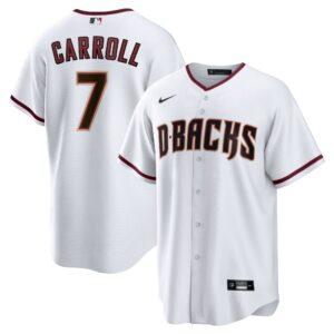 Men's Arizona Diamondbacks Corbin Carroll  White Home Replica Player Jersey