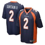 Patrick Surtain II Denver Broncos  Home Game Player Jersey - Navy