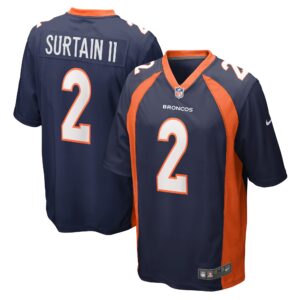 Patrick Surtain II Denver Broncos  Home Game Player Jersey - Navy