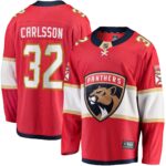 Lucas Carlsson Florida Panthers Home Breakaway Player Jersey - Red