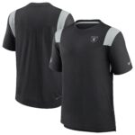 Men's Black Las Vegas Raiders 2022 Sideline Tonal Logo Performance Player T-Shirt