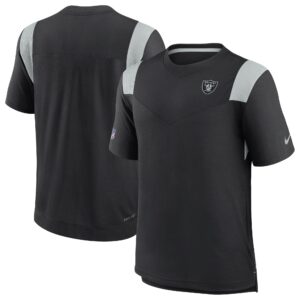 Men's Black Las Vegas Raiders 2022 Sideline Tonal Logo Performance Player T-Shirt