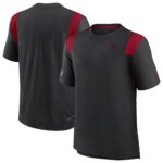 Men's Black Atlanta Falcons Sideline Tonal Logo Performance Player T-Shirt