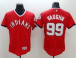 Cleveland Indians #99 Ricky Vaughn Red Flexbase Collection 1978 Turn Back The Clock Stitched Jersey