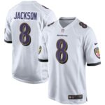 Lamar Jackson Baltimore Ravens  Player Game Jersey - White