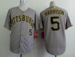 Pittsburgh Pirates #5 Josh Harrison Grey Cool Base Stitched Jersey