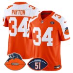 Walter Payton #34 Chicago Bears CHI Dick Butkus Patch Throwback Vapor Limited Jersey - All Stitched