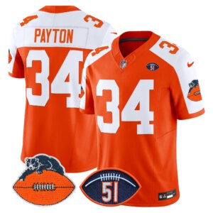 Walter Payton #34 Chicago Bears CHI Dick Butkus Patch Throwback Vapor Limited Jersey - All Stitched