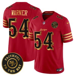 San Francisco 49ers Fred Warner # 54 SF "Rivalries" Vapor Limited Jersey - Faithful To The Bay Patch - All Stitched