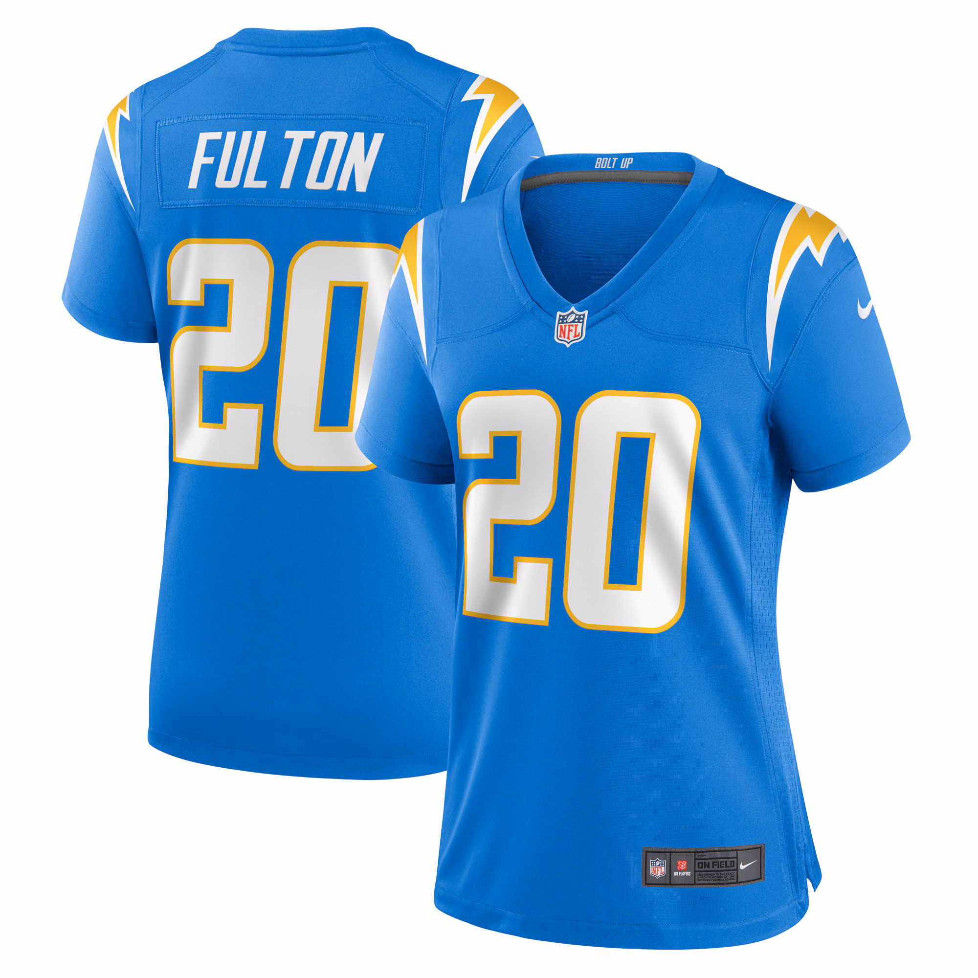 Kristian Fulton Los Angeles Chargers Women's Team Game Jersey -  Powder Blue