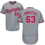 Washington Nationals #63 Sean Doolittle Grey Flexbase Collection Stitched Jersey