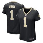Number 1 Bride New Orleans Saints Women's Game Jersey - Black